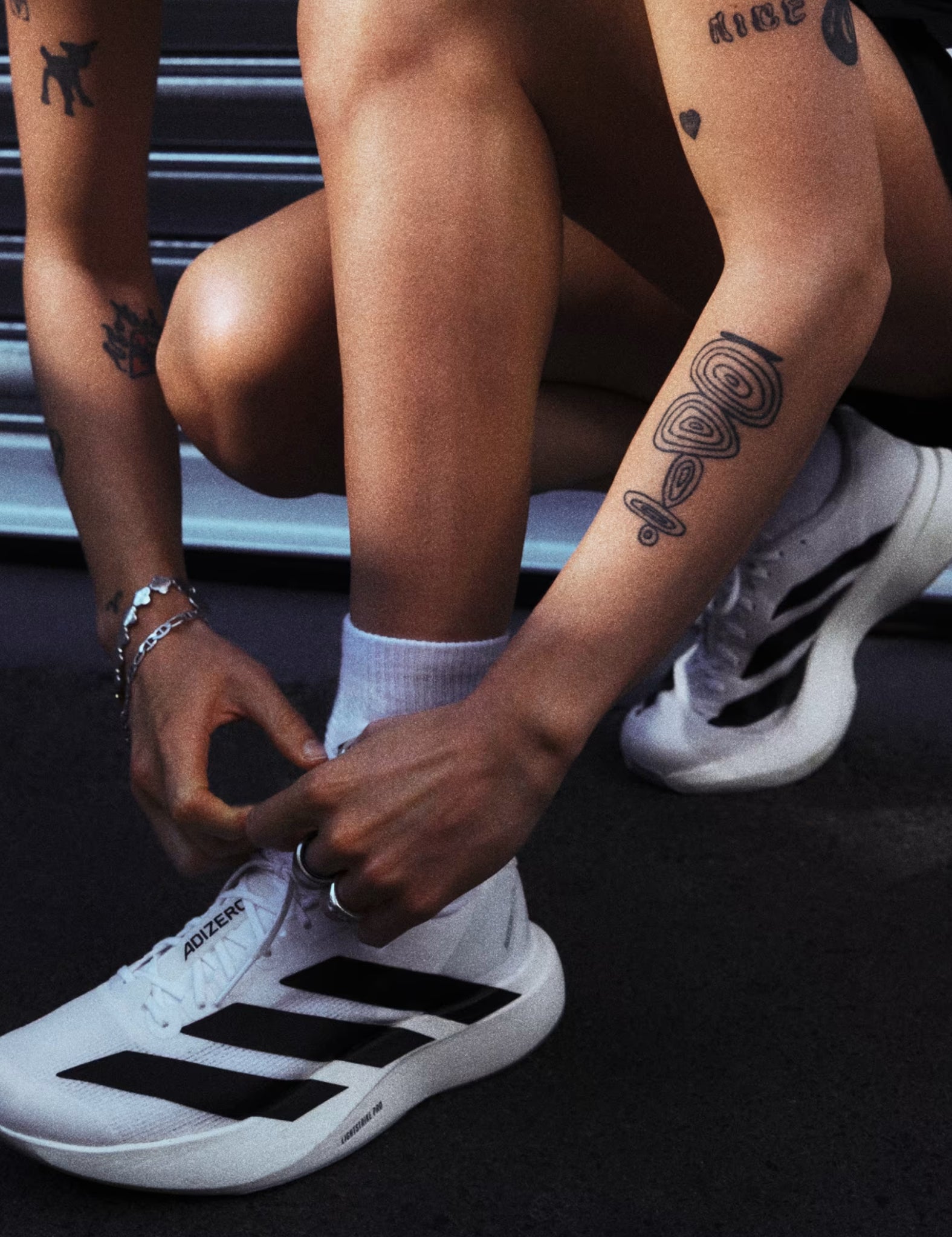 Adidas Women's Adizero Evo SL Running Shoes - Cloud White/Core Black/Cloud