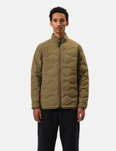 Snow Peak Seamless Quilted Down Jacket - Olive