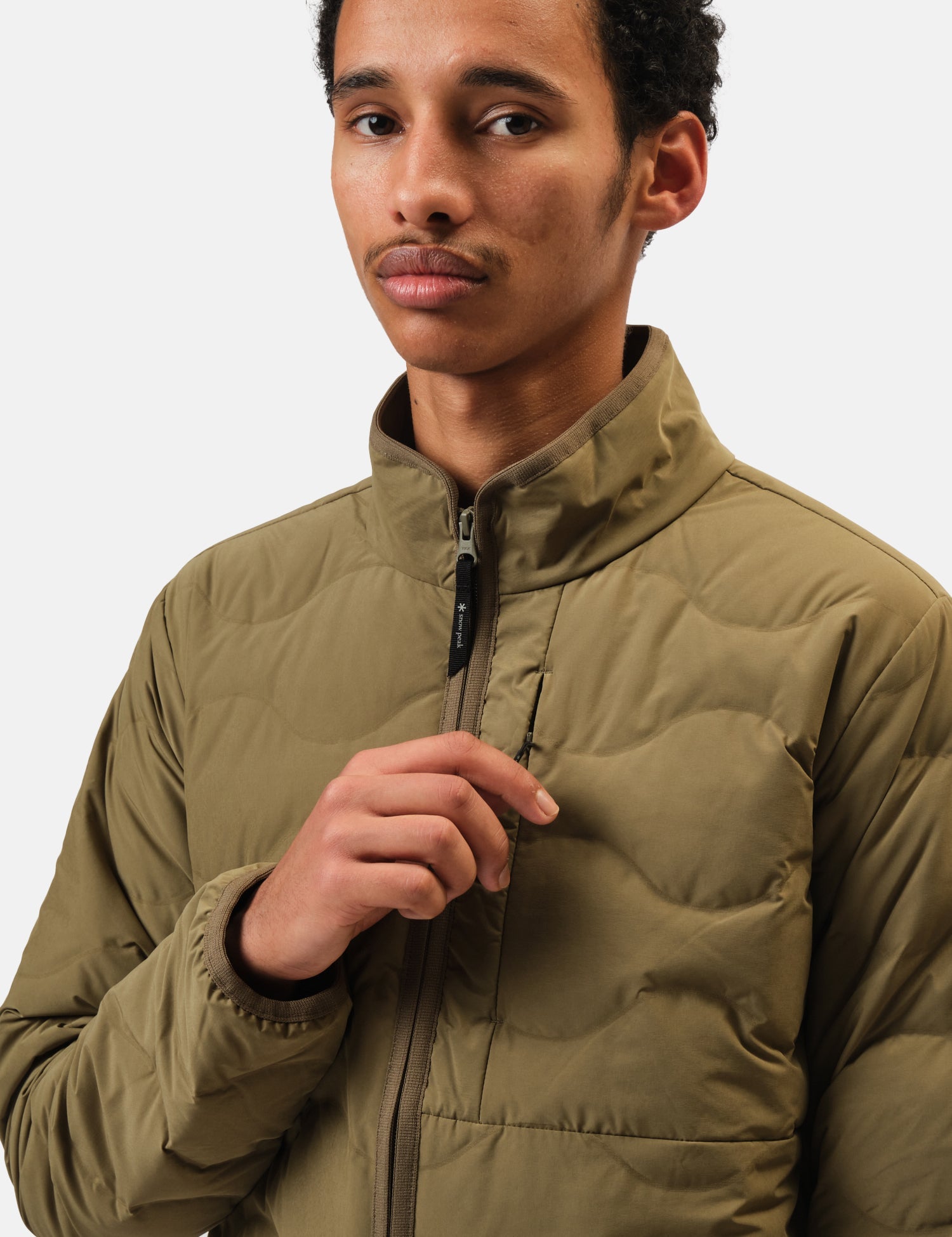 Snow Peak Seamless Quilted Down Jacket - Olive