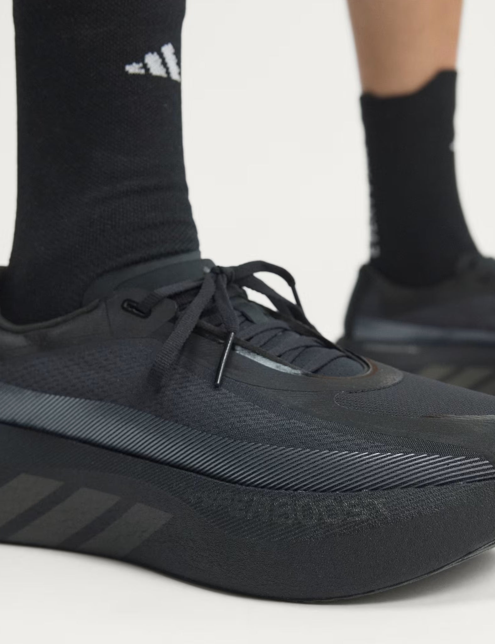 Adidas Hyperboost Edge Running Shoes - Core Black/Carbon/Carbon