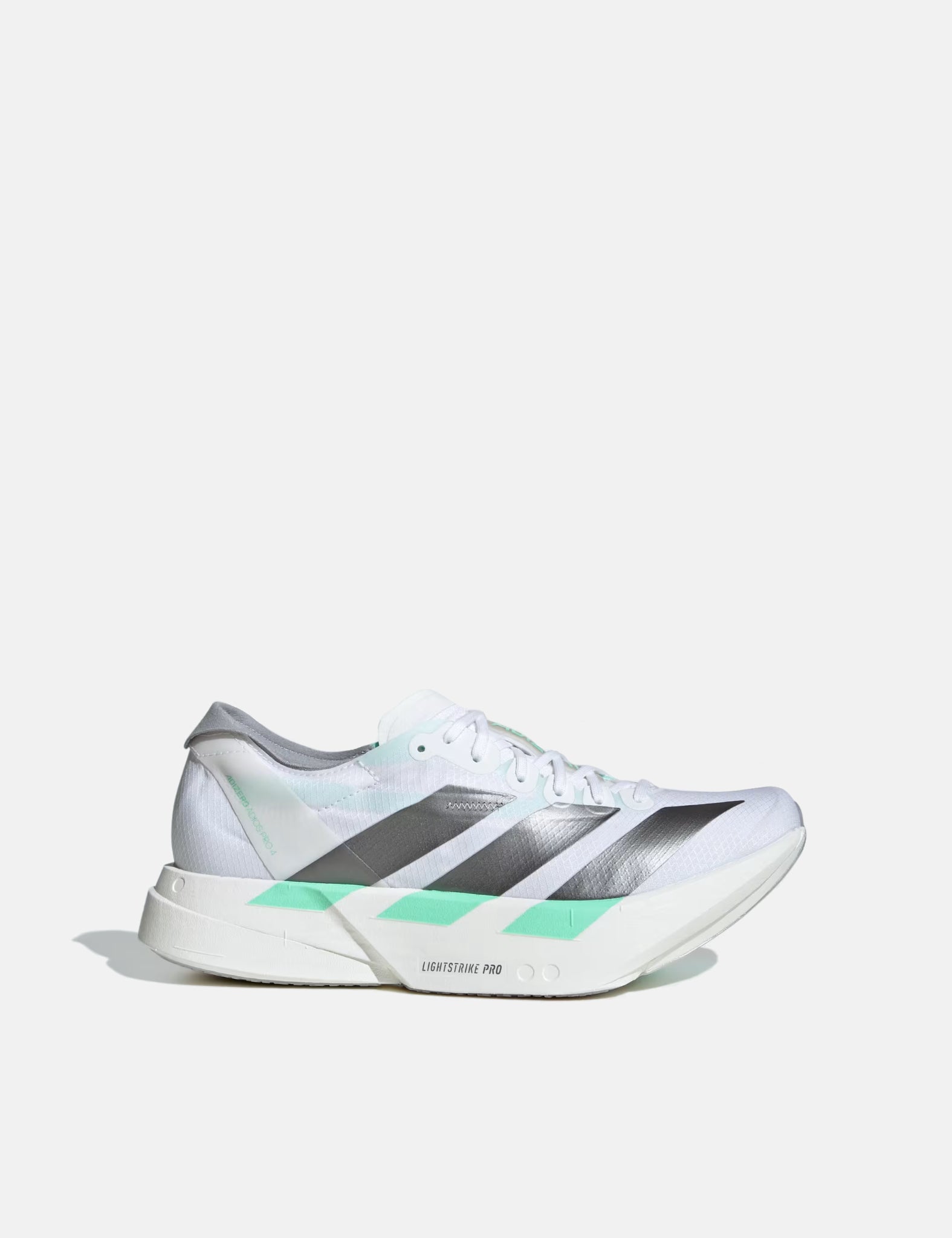 Adidas Women's Adizero Adios Pro 4 Running Shoes - Cloud White/Iron Metalic/Mint