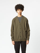 Snow Peak Co/Pe Knit Cardigan - Olive Green
