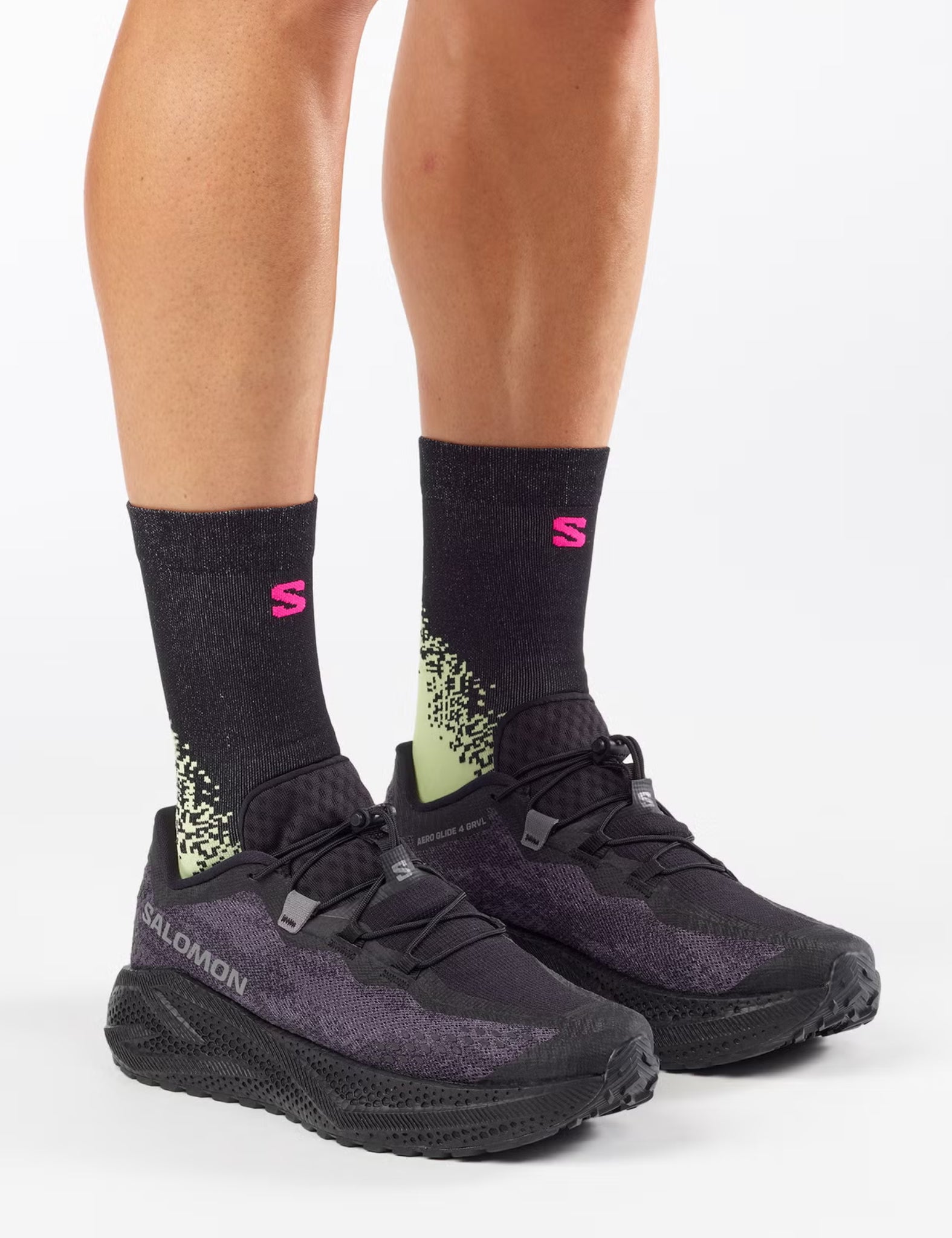 Salomon Aero Glide 4 GRVL Trail Running Shoes - Black