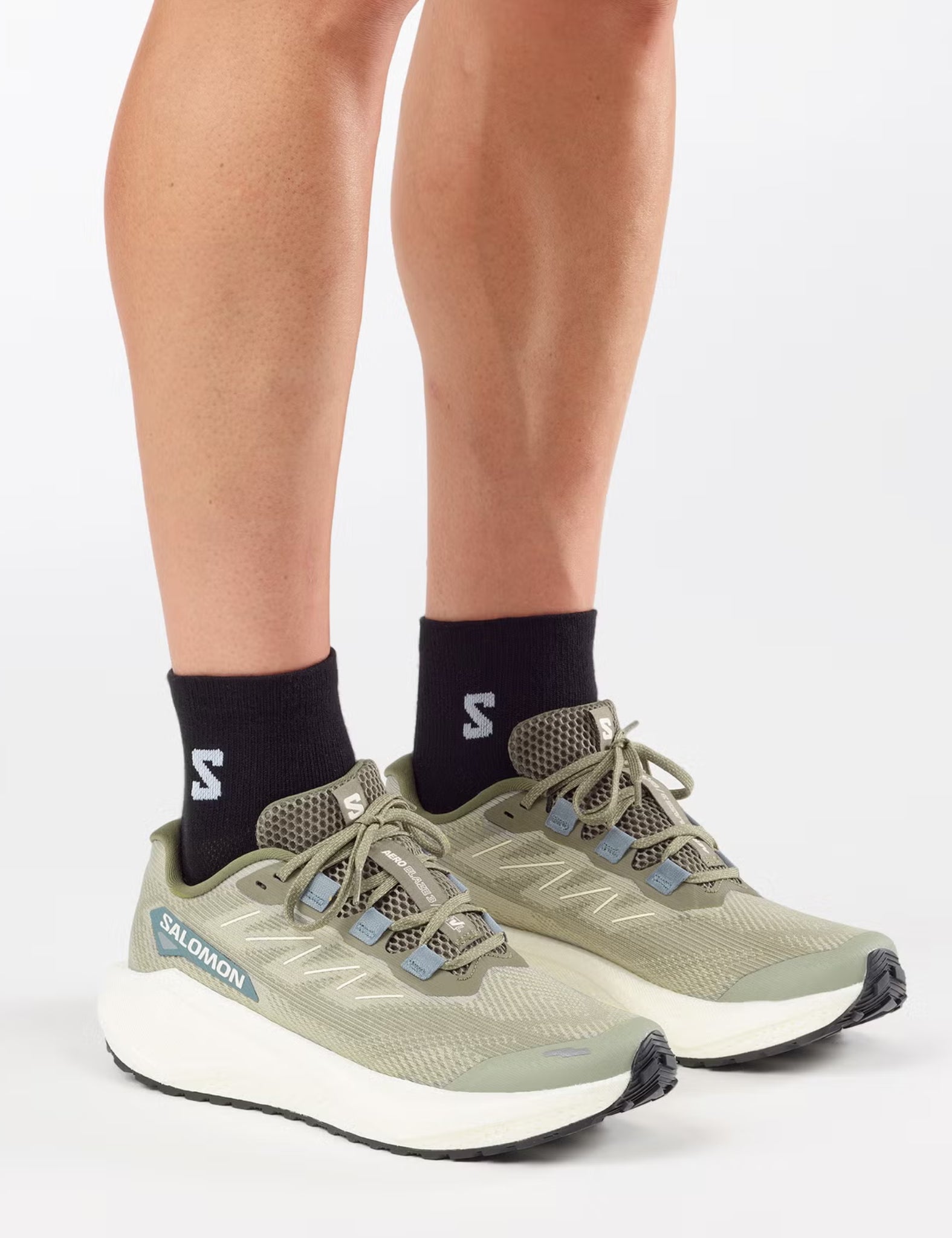 Salomon Aero Blaze 3 GRVL Trail Running Shoes - Tea/Vanilla Ice