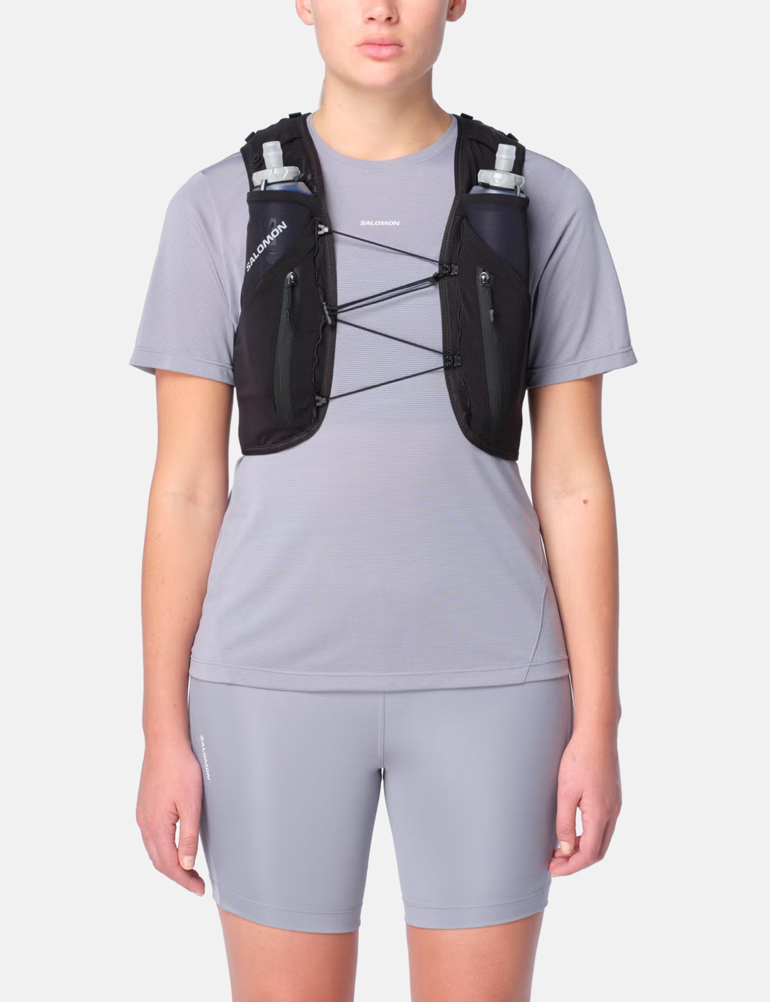 Salomon ADV Skin 12 Vest w/Flasks (Unisex) - Black