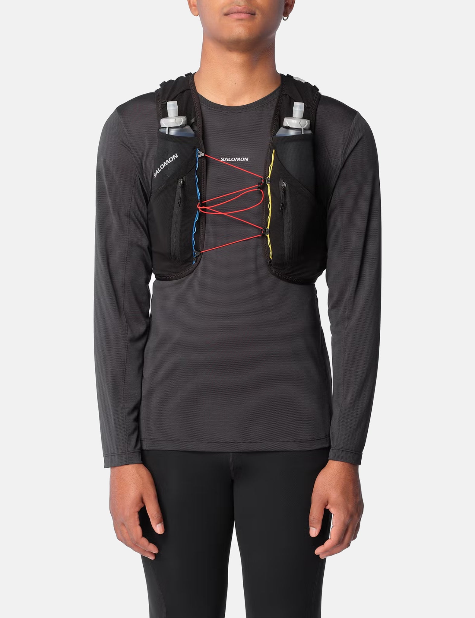 Salomon ADV Skin 12 Race Flag Vest w/Flasks (Unisex) - White