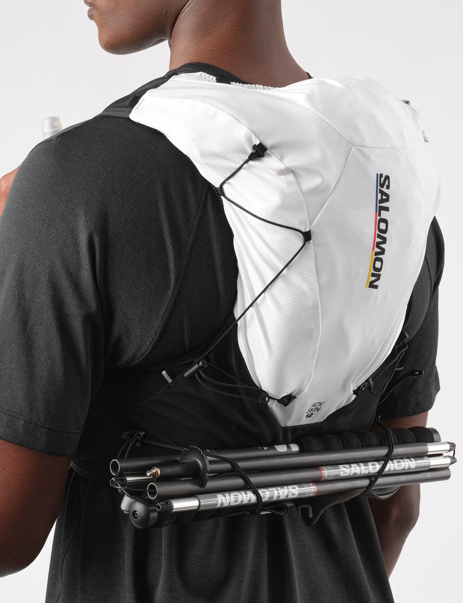 Salomon ADV Skin 12 Race Flag Vest w/Flasks (Unisex) - White