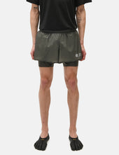 Optimistic Runners Layered Shorts - Dark Green