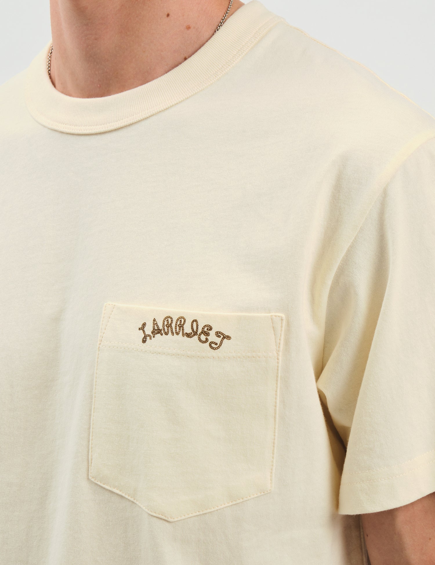 Larriet Lasso Pocket T-Shirt - Cream