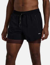 Bandit Men's Vento Next Gen 2-In-1 Run Shorts - Black