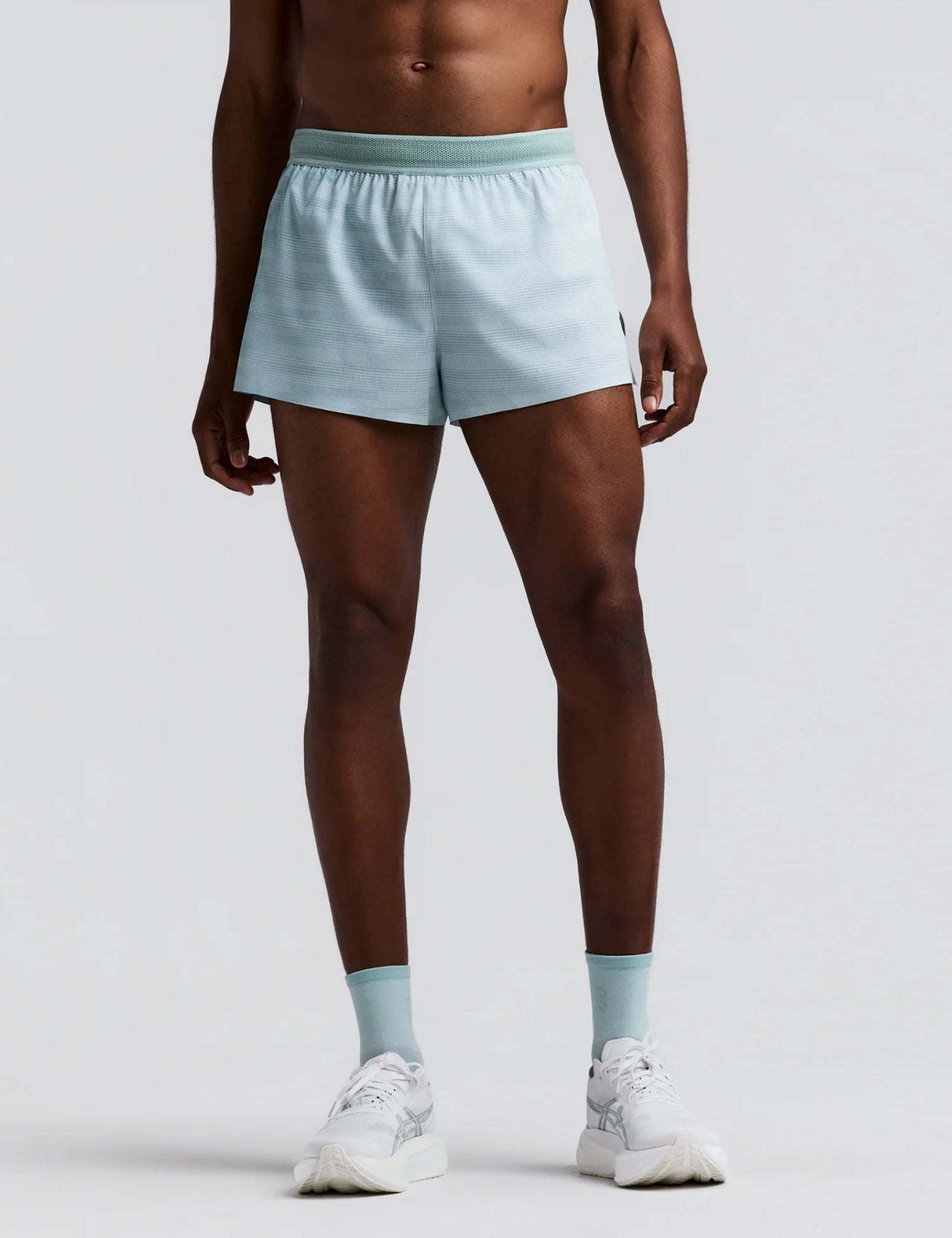 Bandit Men's CoolGrid™ 3" Split Short (Uneven Gradient) - Lagoon/Mist