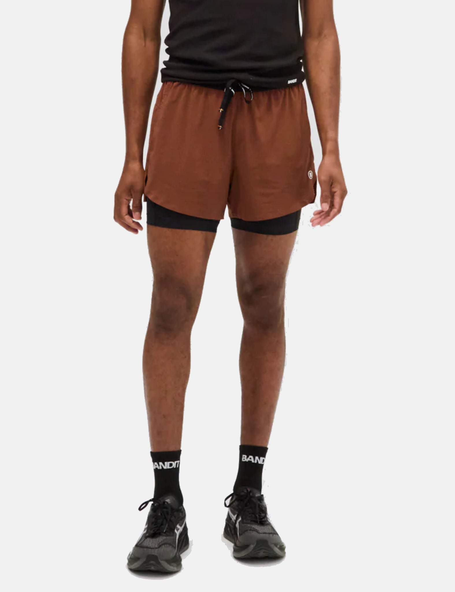 Bandit Vento 2-In-1 Run Short - Coffee Bean