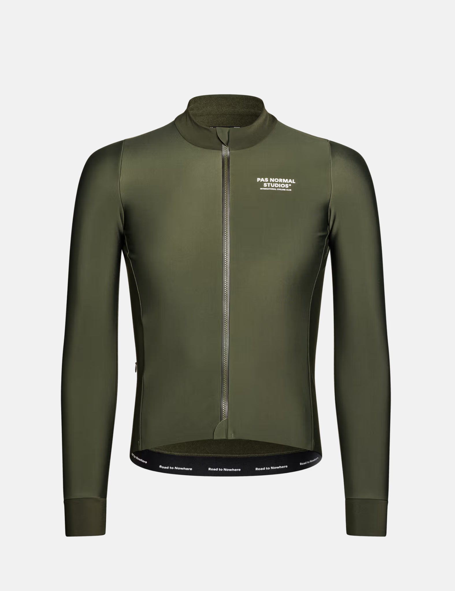 Pas Normal Studios Mechanism Thermal Long Sleeve Jersey - Dark Olive Green