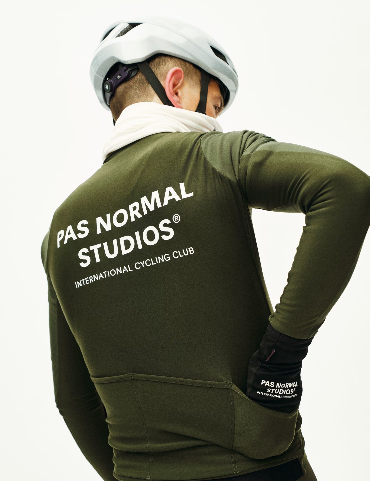 Pas Normal Studios Mechanism Thermal Long Sleeve Jersey - Dark Olive Green