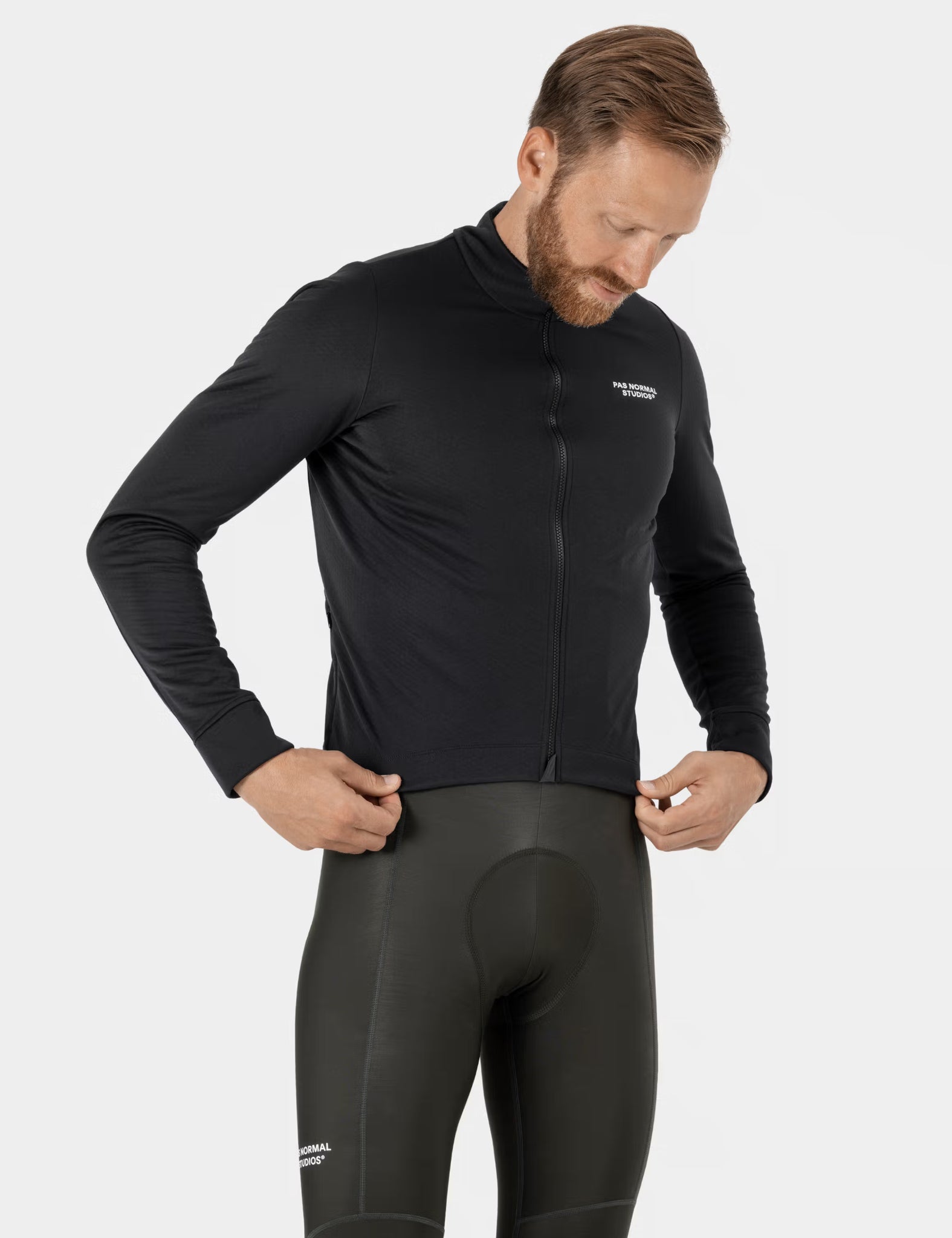 Pas Normal Studios Essential Thermal Long Sleeve Jersey - Black