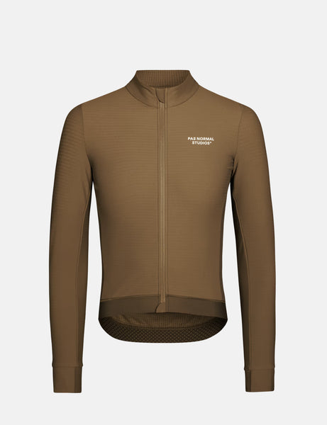 Pas Normal Studios Essential Long Sleeve Jersey Ash Brown | Benchmark.