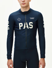 Pas Normal Studios PAS Mechanism Thermal Long Sleeve Jersey - Navy Blue