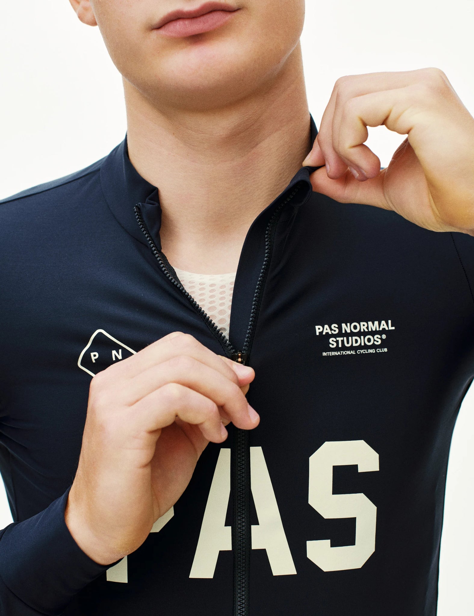 Pas Normal Studios PAS Mechanism LS Jersey - Navy Blue | Benchmark.