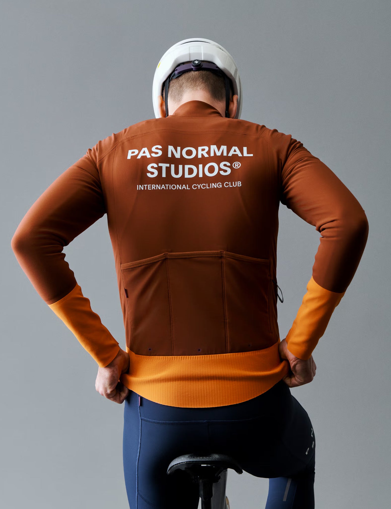 Pas Normal Studios Mechanism Thermal Jacket - Mahogany/Dark Orange