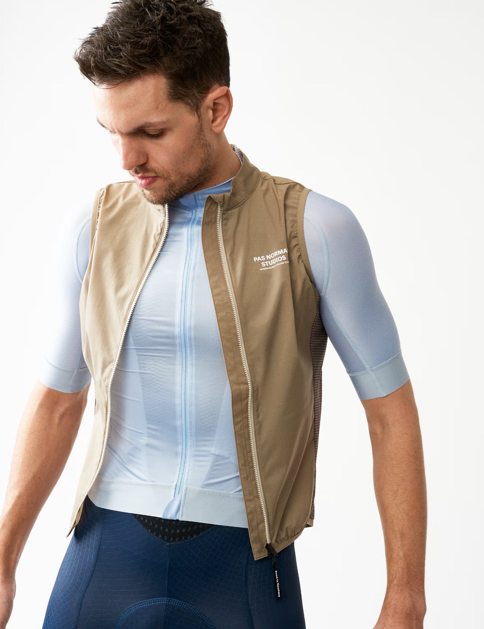 Pas Normal Studios Mechanism Stow Away Gilet - Beige