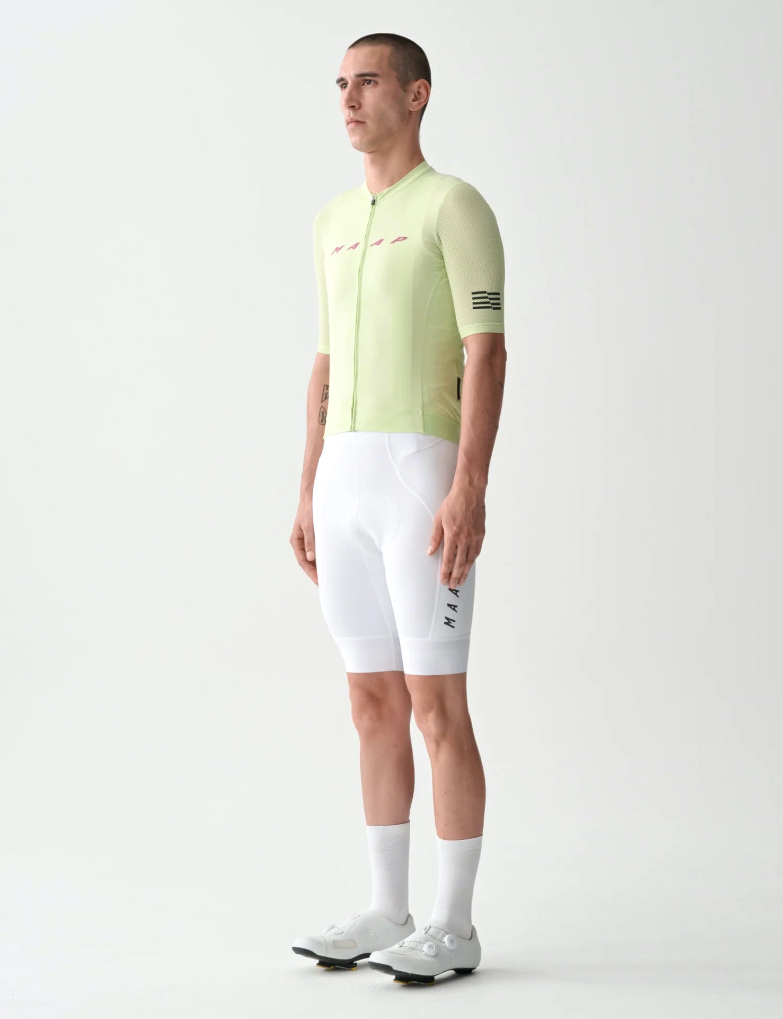 Maap Team Bib Shorts Evo Cargo - White
