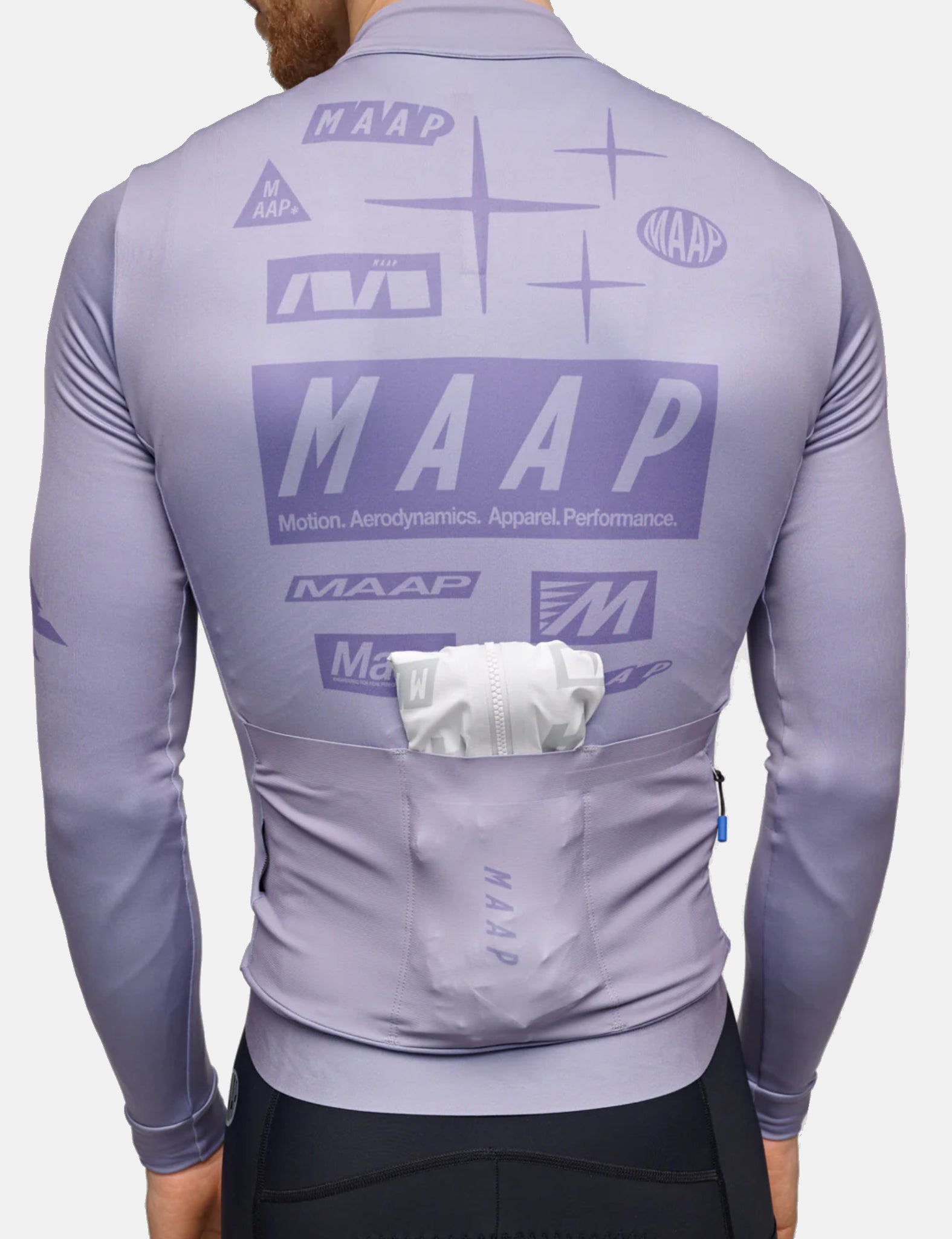 MAAP Drome Thermal Long Sleeve Jersey - Silver Bullet