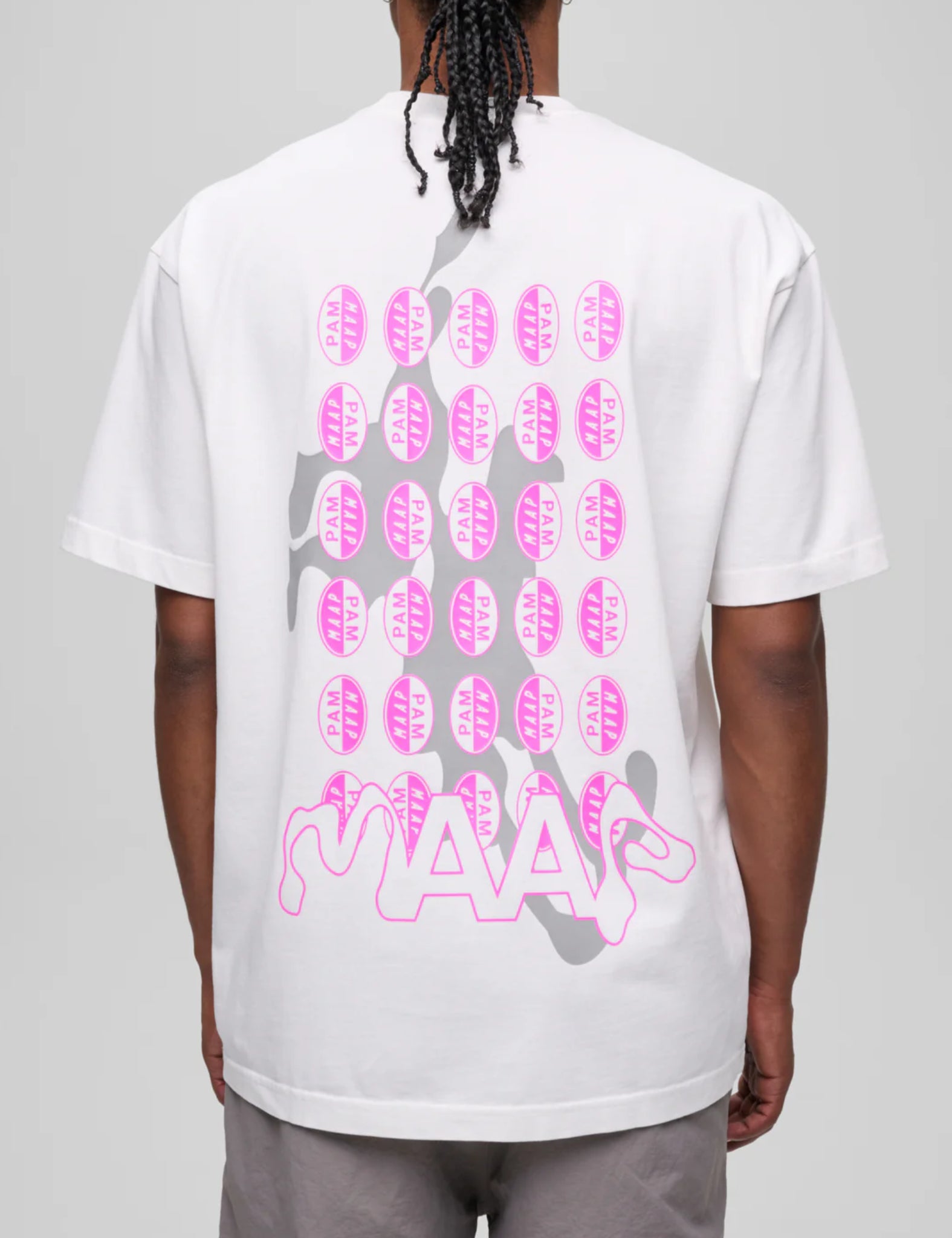 MAAP X P.A.M. T-Shirt - White/Violet Cosmos