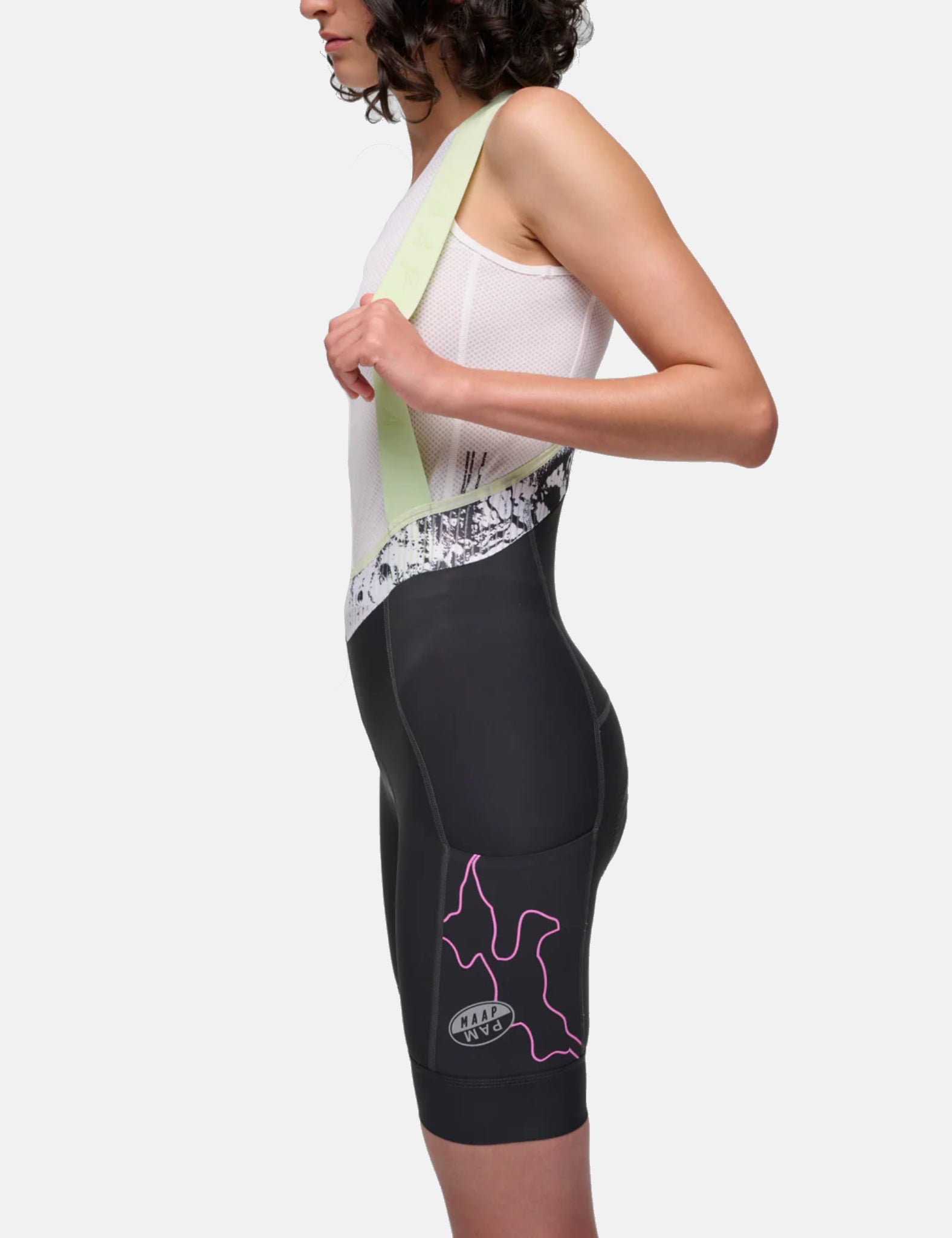 MAAP X P.A.M. Womens Team Bib-Shorts Evo Cargo - Charcoal