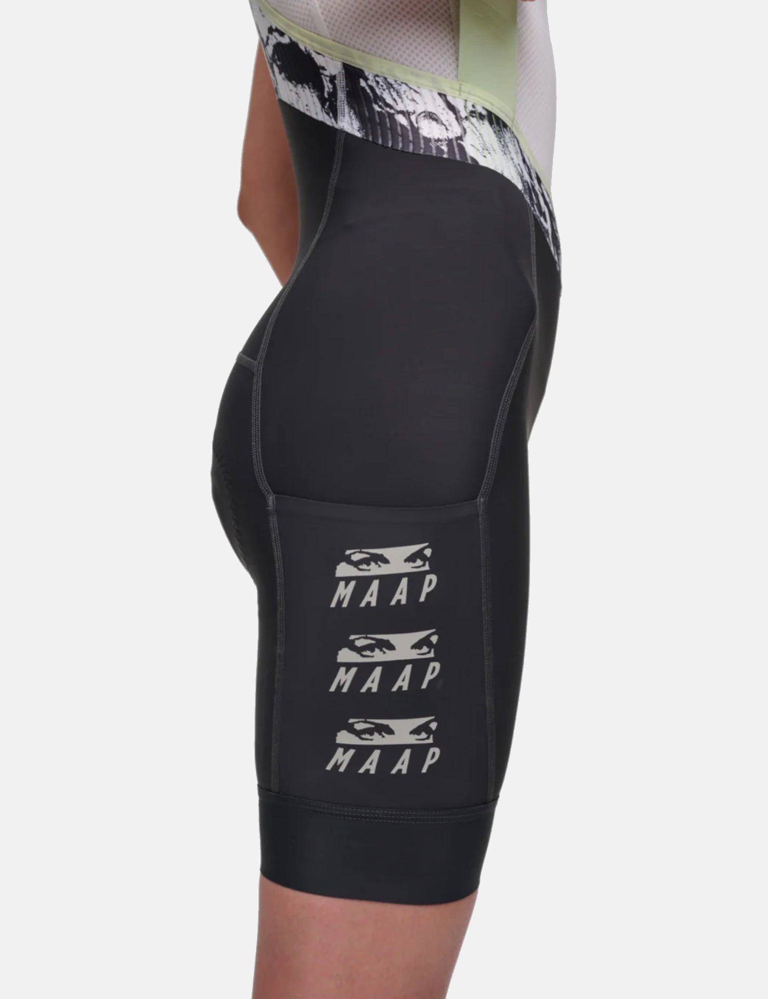 MAAP X P.A.M. Womens Team Bib-Shorts Evo Cargo - Charcoal