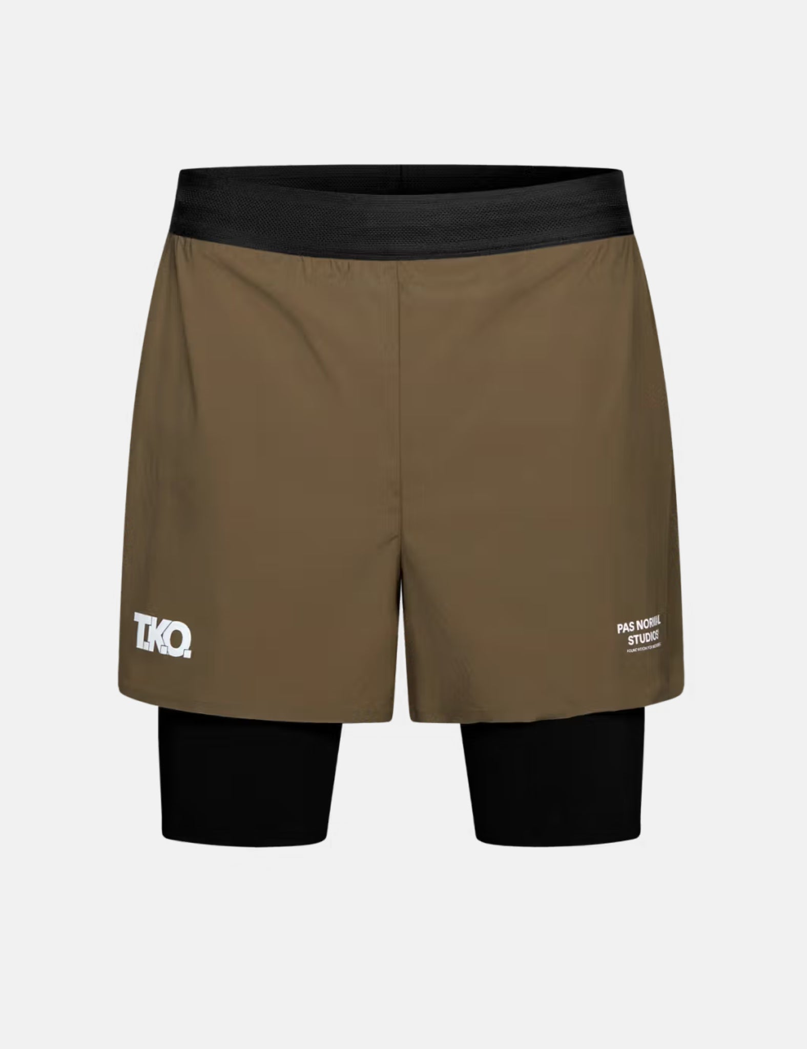 Pas Normal Studios T.K.O. Balance 2-in-1 Shorts - Dark Stone