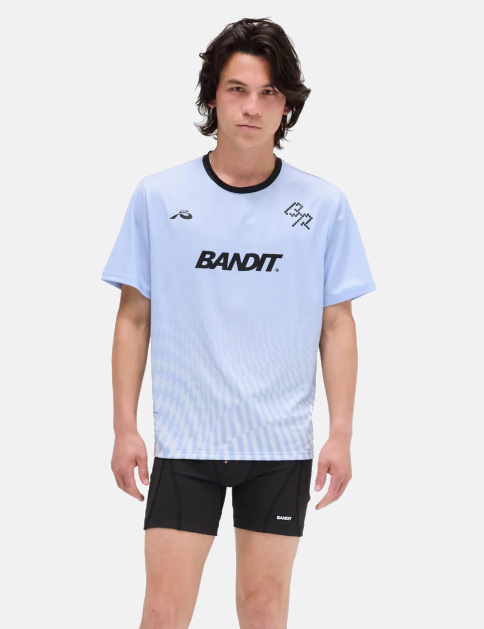 Bandit Drift Mosaic Performance T-Shirt - Breeze Blue
