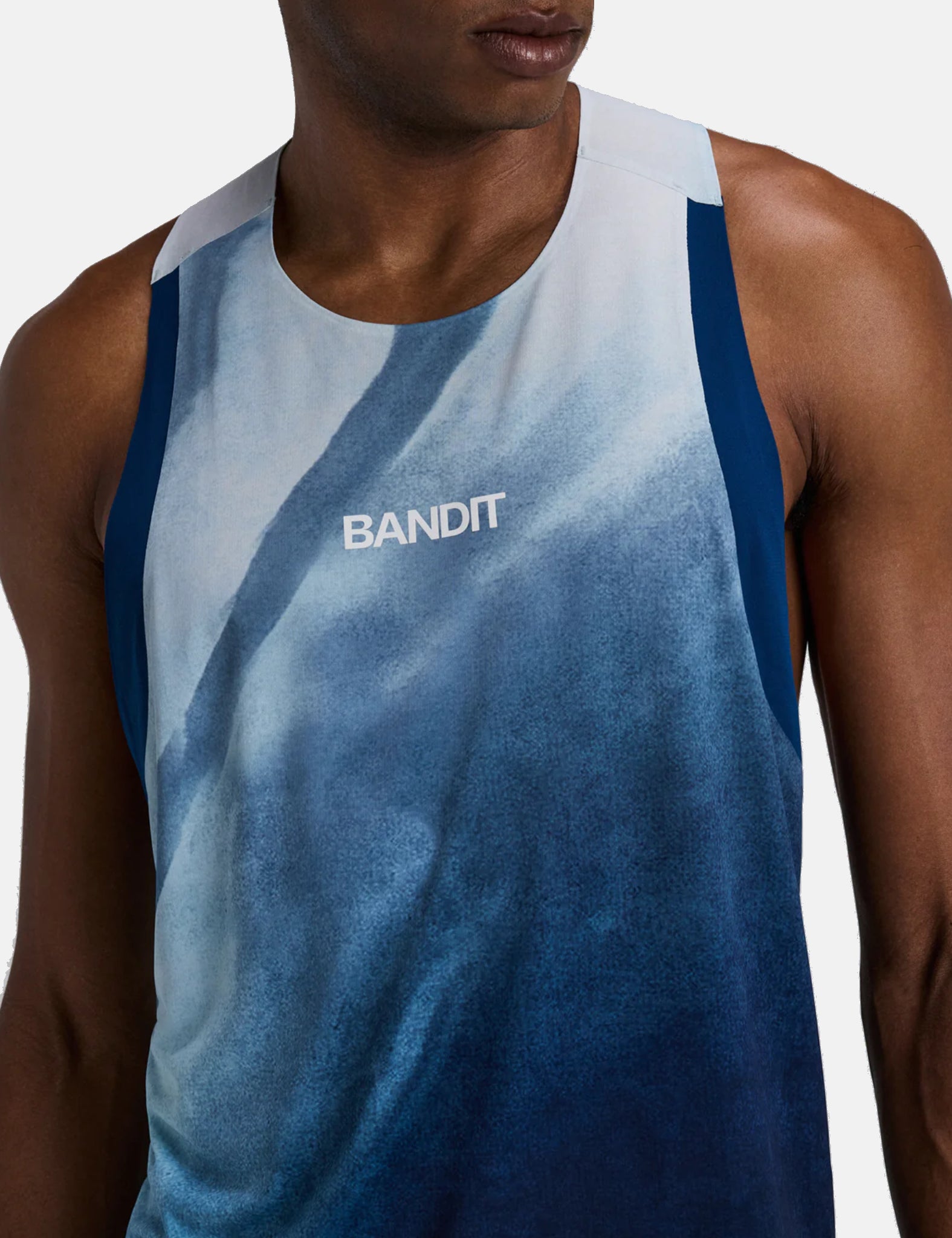 Bandit Men's Specter™ Race Singlet - Undertow Ink Blue Multi