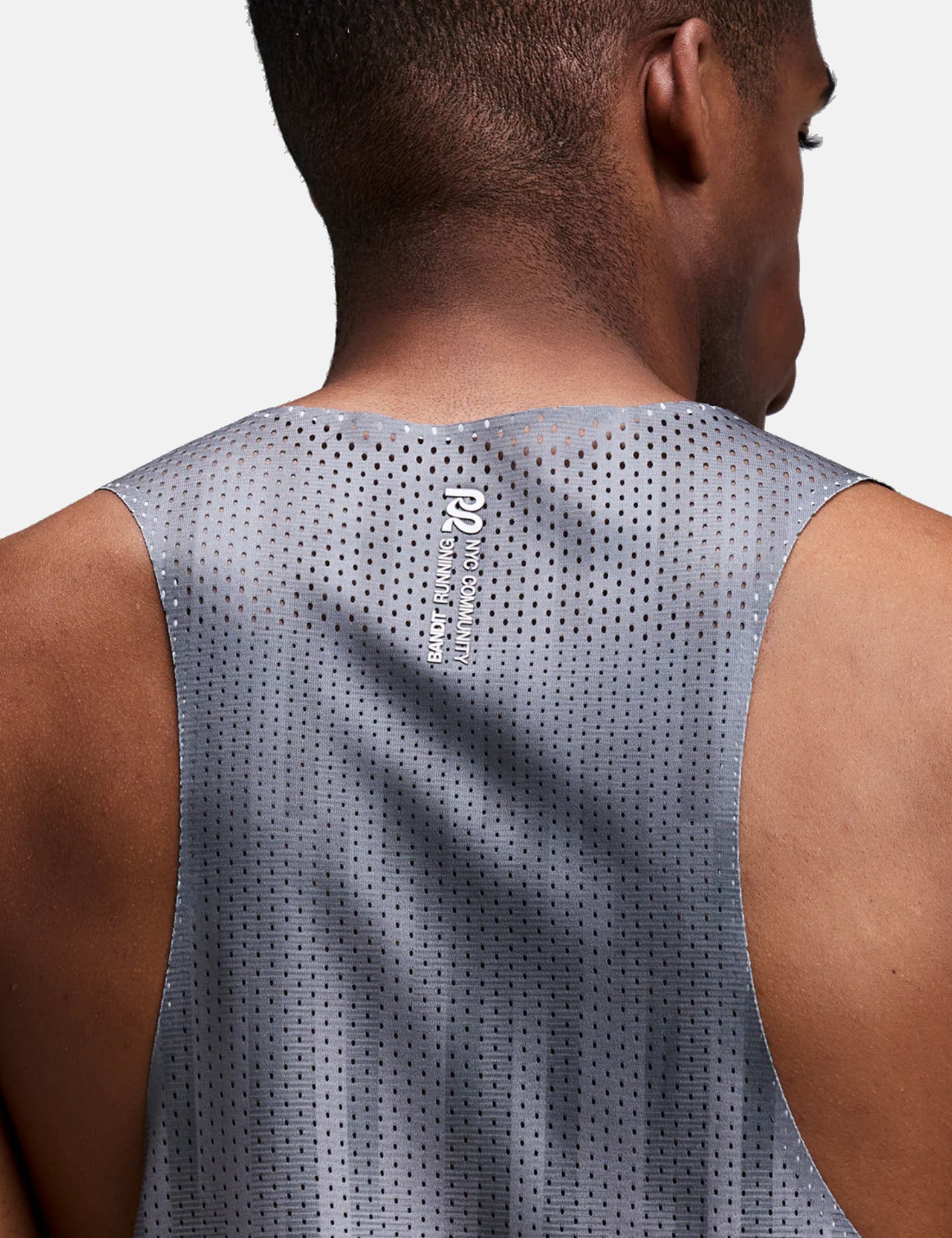 Bandit Men's Shredder Shorty Race Singlet (Uneven Gradient) - Plaster