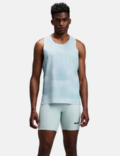Bandit Men's CoolGrid Training Singlet with Flopack - Growing Grid - Lagoon/Mist