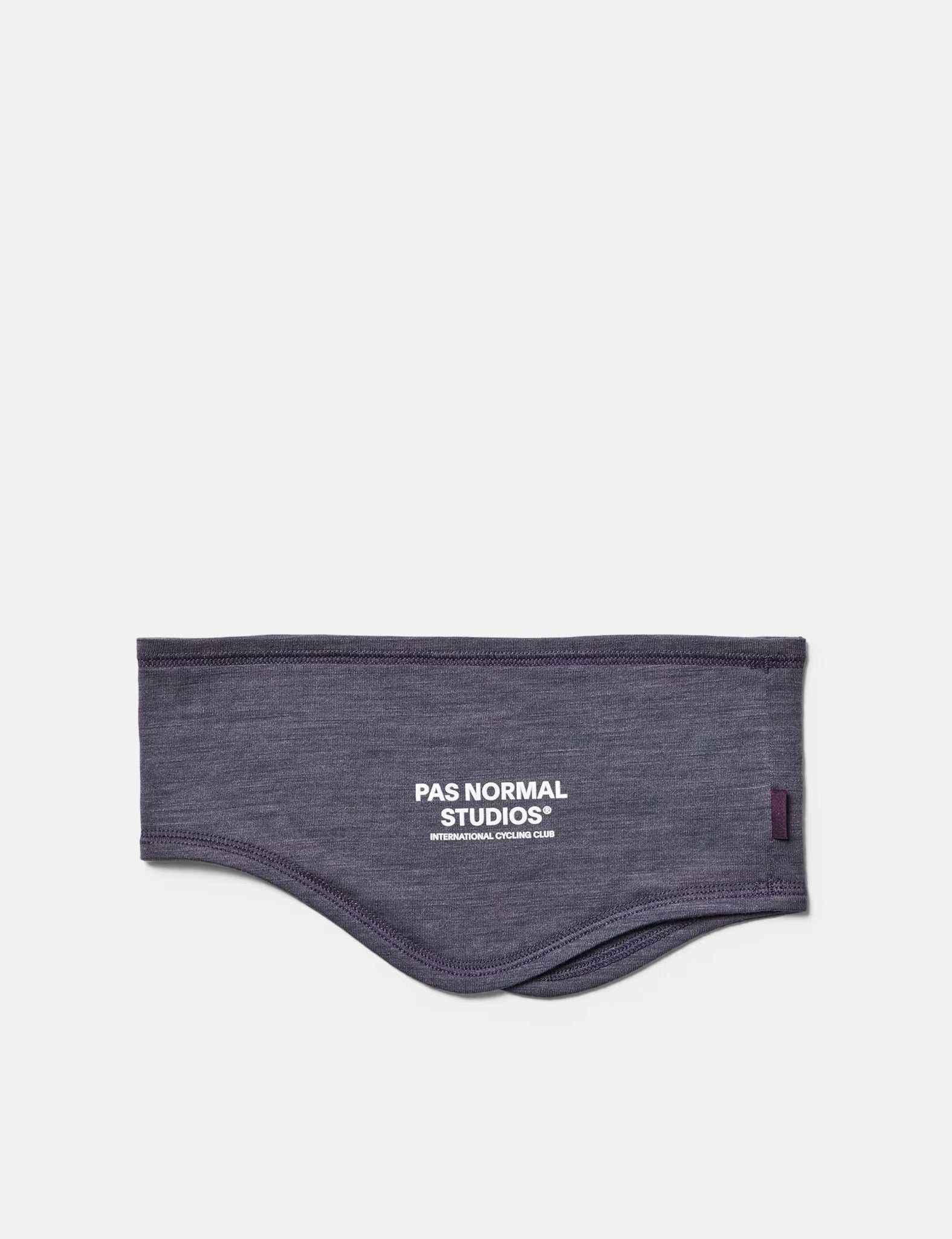 Pas Normal Studios Logo Merino Headband - Steel Grey