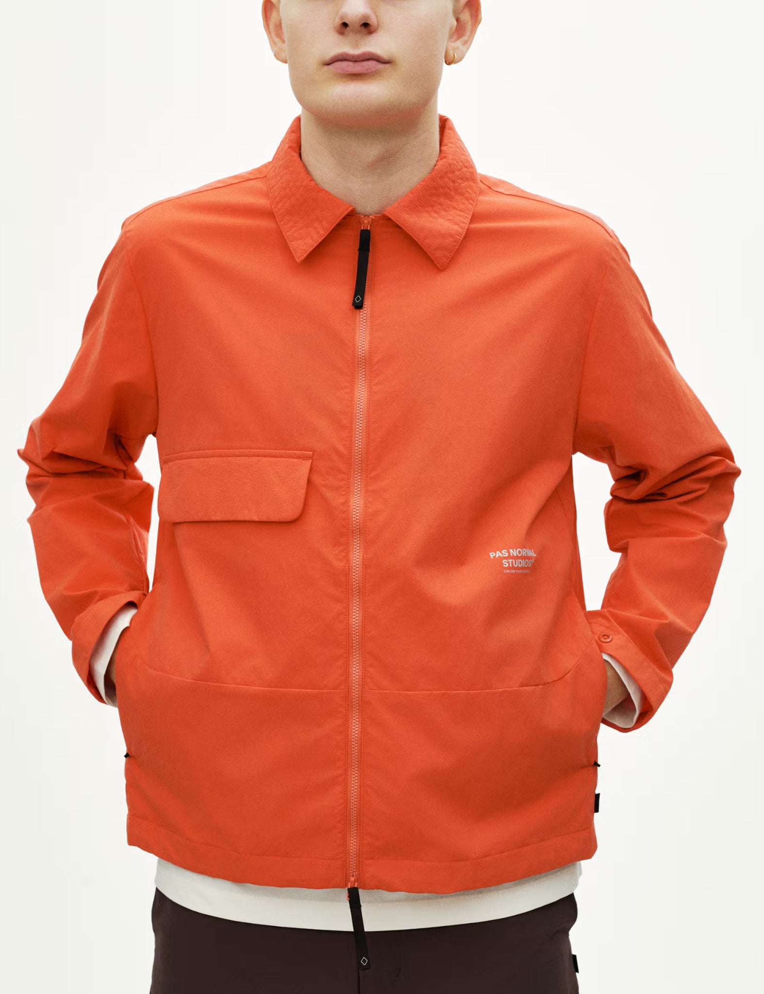 Pas Normal Studios Off-Race Utility Jacket - Hibiscus Orange