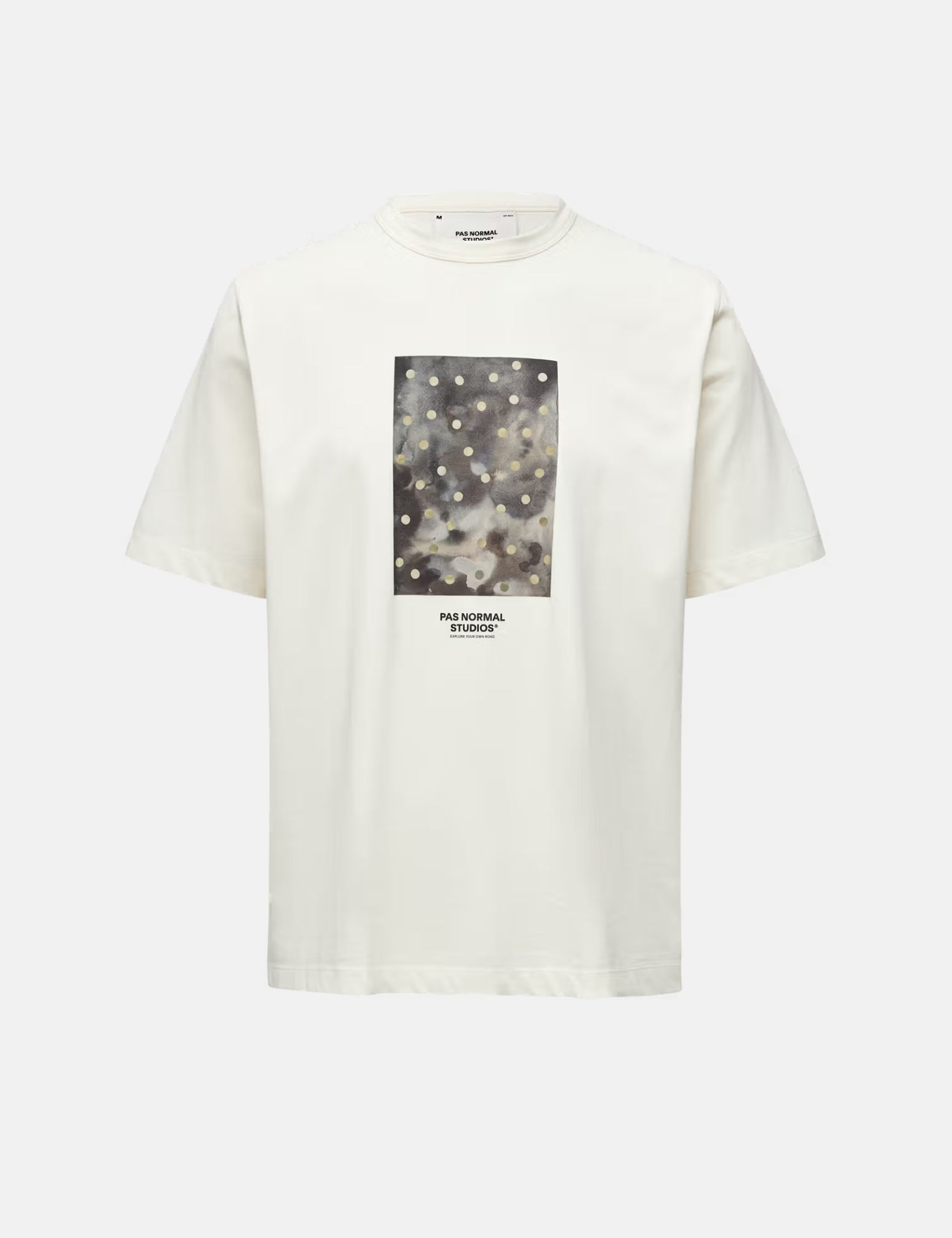 Pas Normal Studios Off-Race Graphic Cotton Tech T-Shirt - Off White