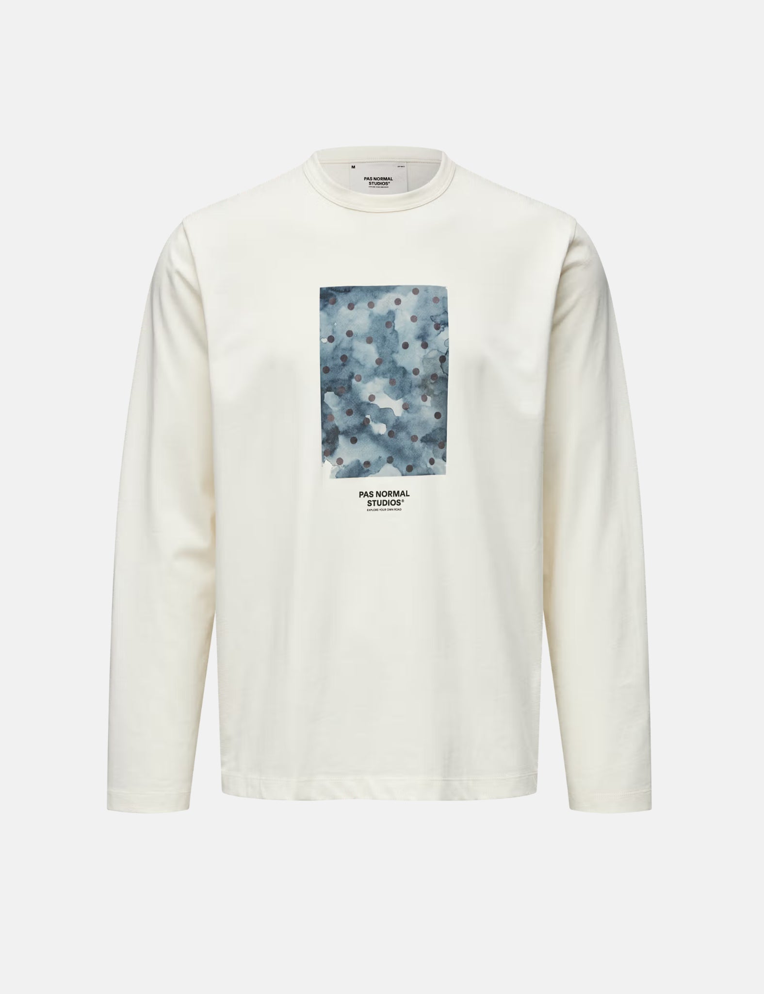 Pas Normal Studios Off-Race Long Sleeve T-Shirt (Cotton Tech) - Off White