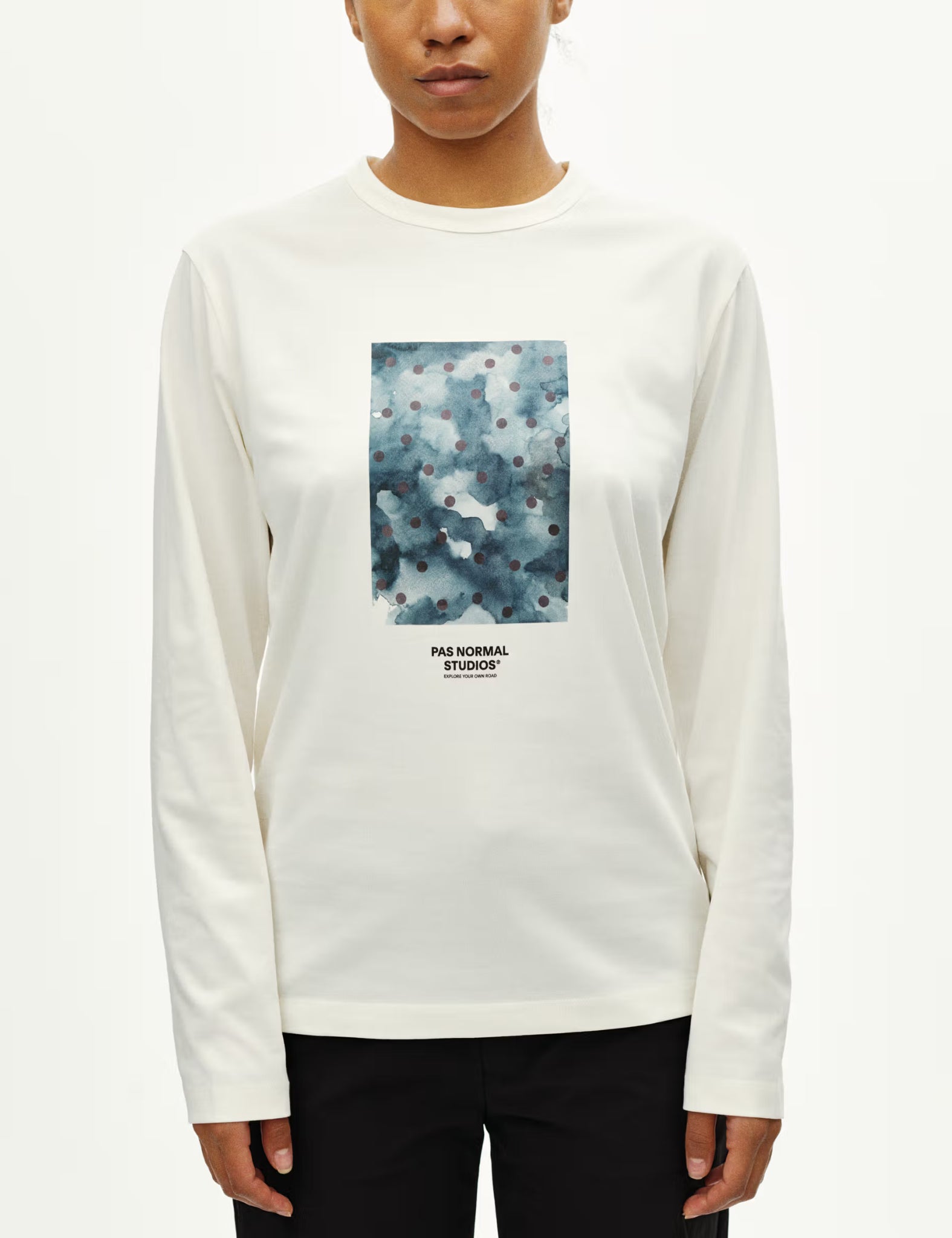 Pas Normal Studios Off-Race Graphic Cotton Tech T-Shirt - Off White