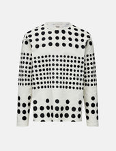 Pas Normal Studios Off-Race Long Sleeve Spots T-Shirt (Cotton Tech) - Off White