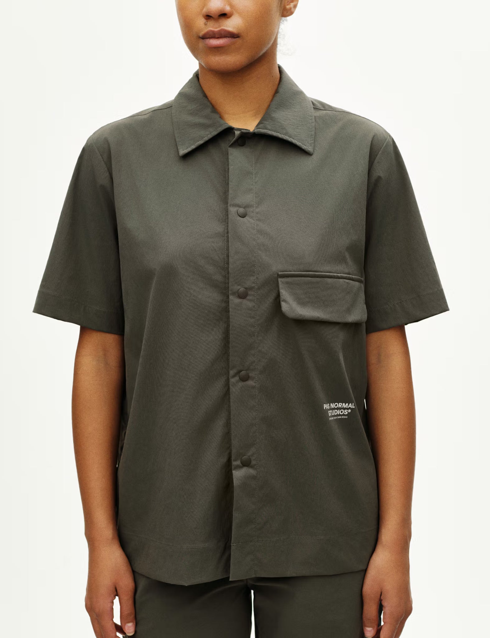 Pas Normal Studios Off-Race Light Tech Shirt - Dark Grey