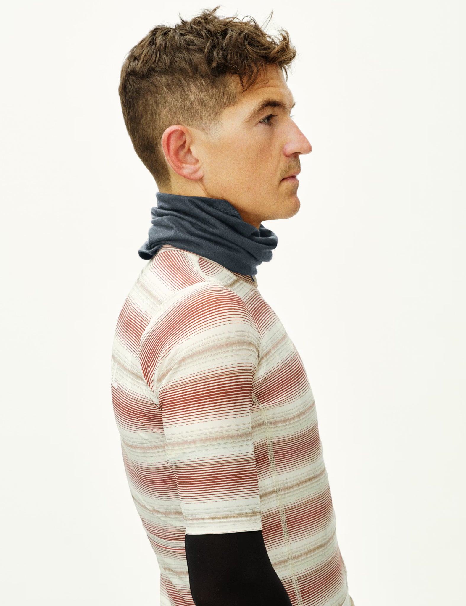 Pas Normal Studios Logo Merino Necktube - Steel Grey