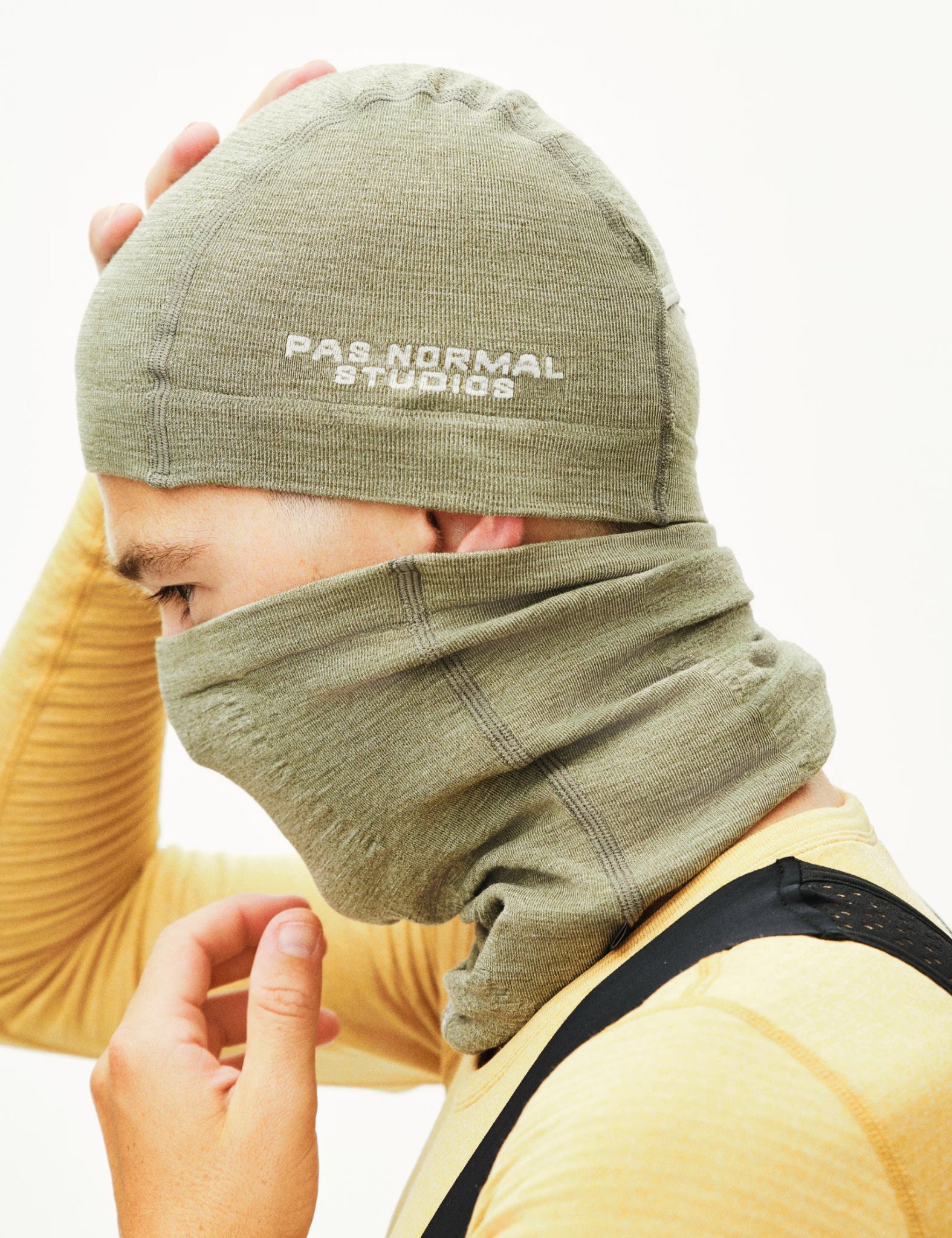 Pas Normal Studios Logo Merino Knit Beanie - Earth