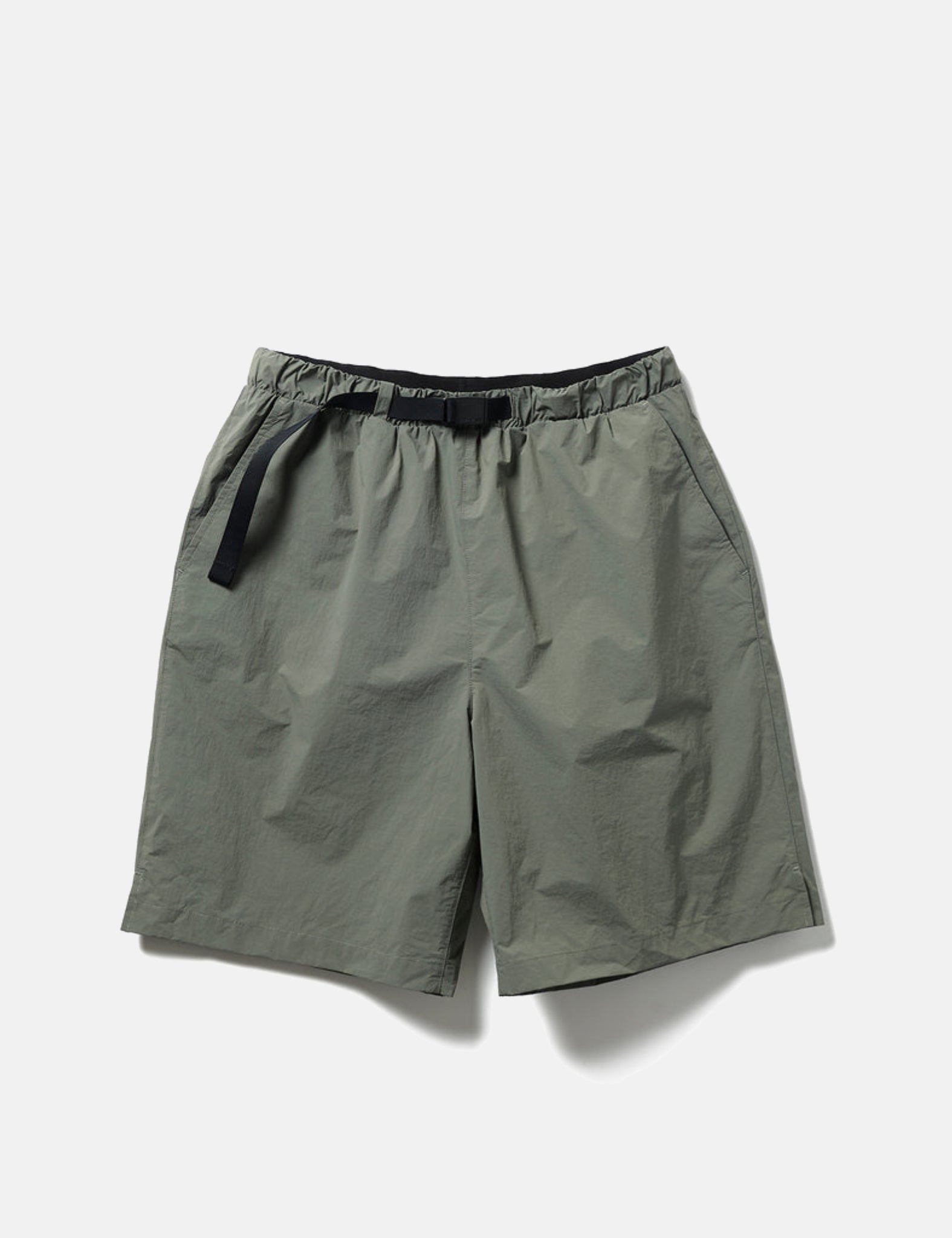 Snow Peak Nylon Tussah 2Way Shorts - Olive Green | Benchmark