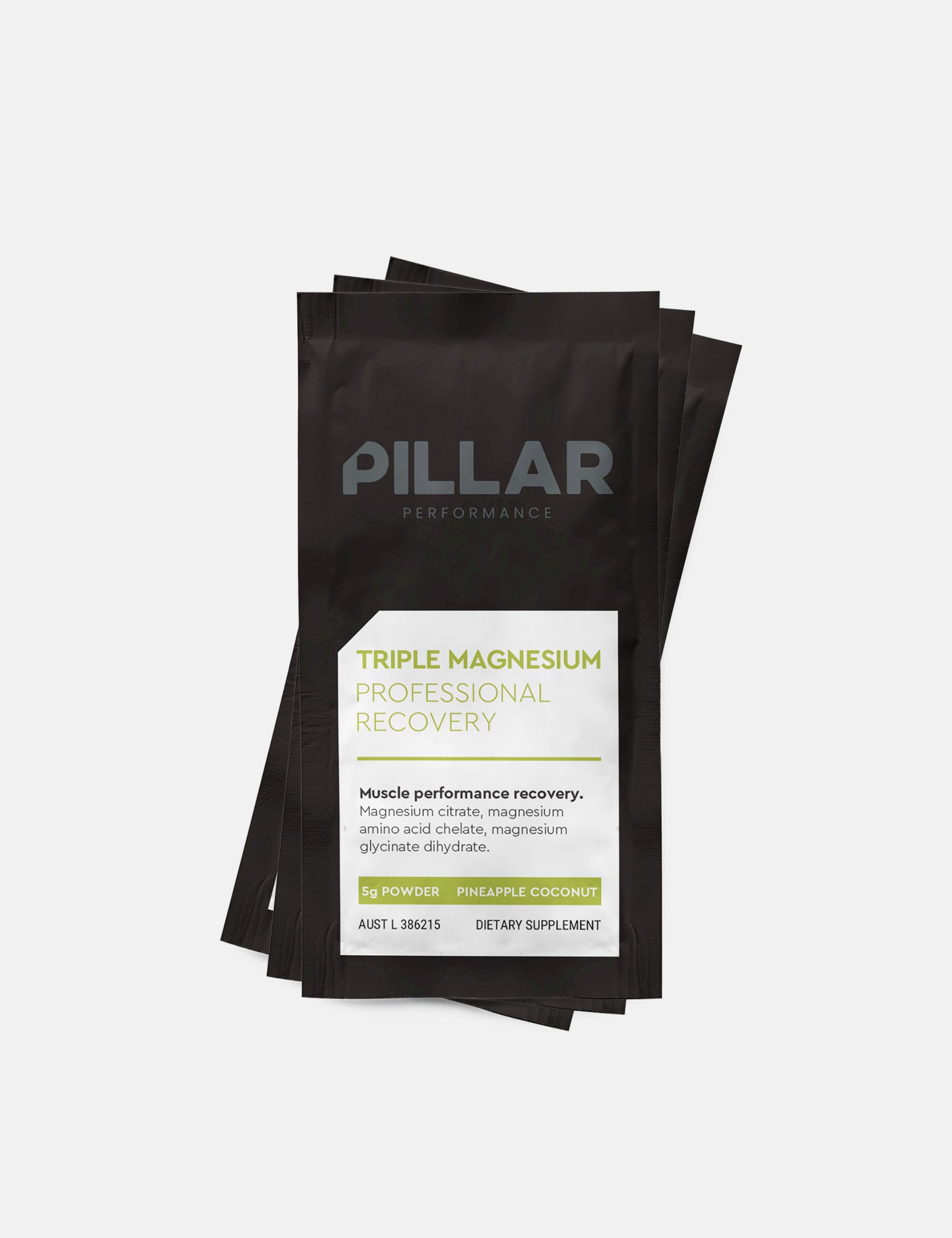 Pillar Performance Triple Magnesium Travel Pack - Pineapple & Coconut