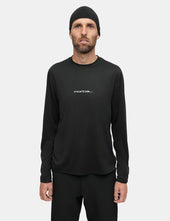 Portal Lateral Peak Long Sleeve T-Shirt - Black Beauty