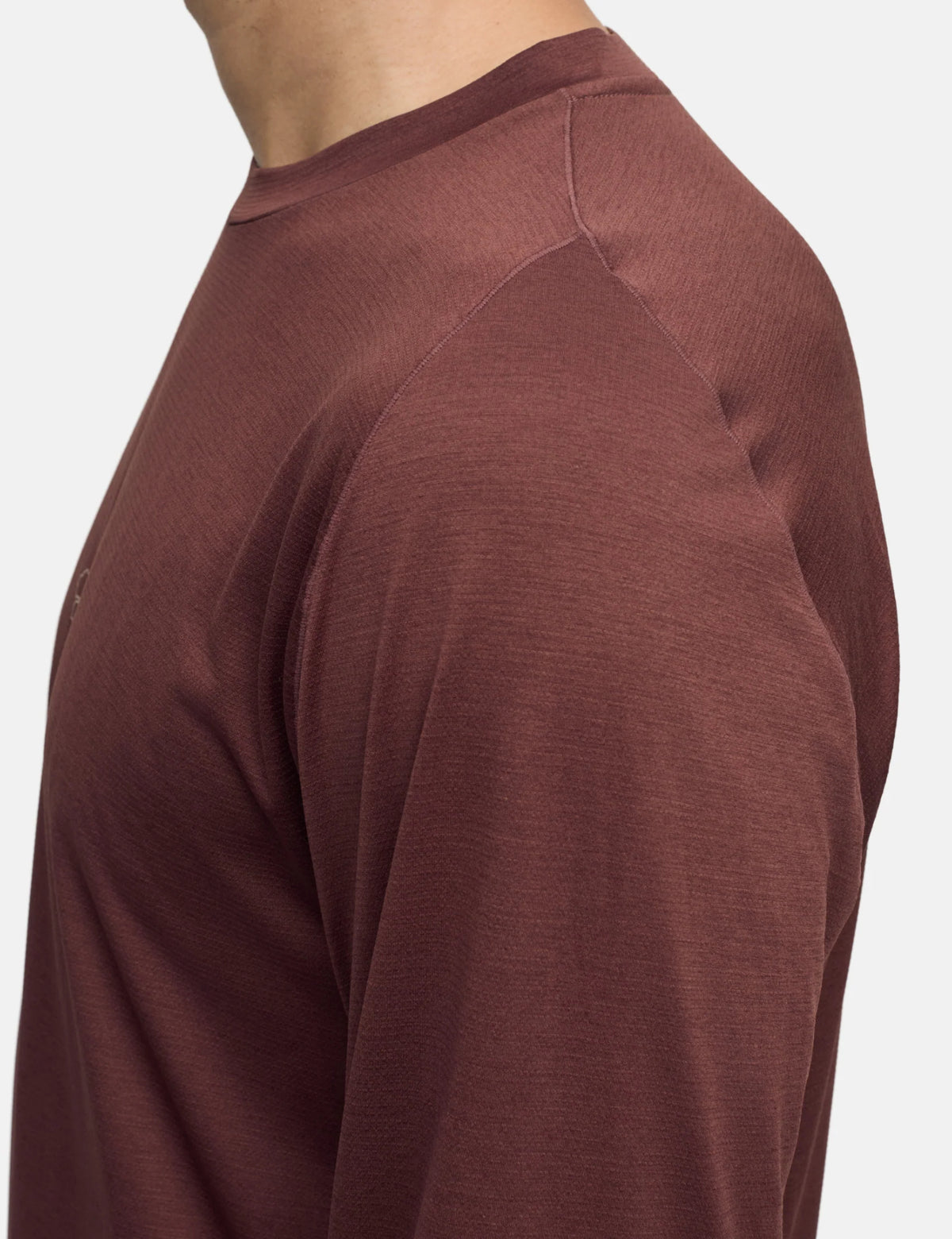 Portal Lateral Peak Long Sleeve T-Shirt - Bitter Chocolate Brown