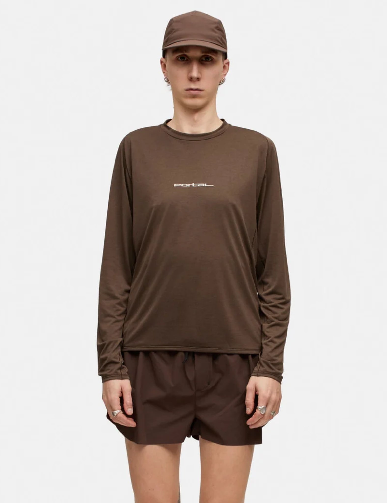 Portal Lateral Peak LS T-Shirt - Slate Black