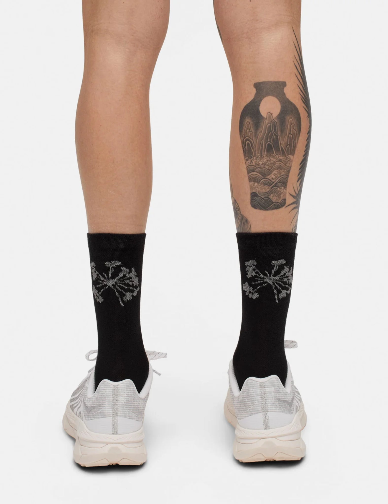 Portal Pattern Active Socks - Black Beauty