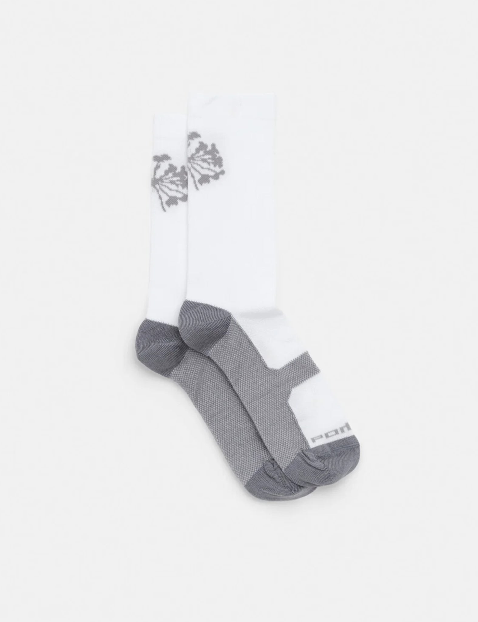 Portal Pattern Active Socks - Bone White